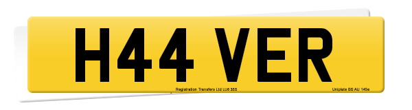 Registration number H44 VER